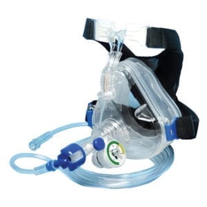 CPAP, Flow-Safe II with Deluxe Mask with Straight Swivel Port, Head Harness