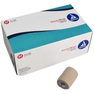 Gauze, Sensi-Wrap, Self-Adherent, Tan, Latex-free,