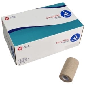 Gauze, Sensi-Wrap, Self-Adherent, Tan, Latex-free,