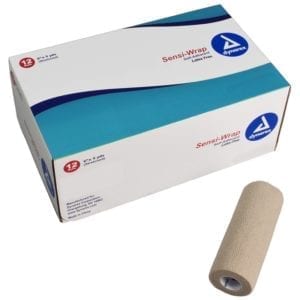 Gauze, Sensi-Wrap, Self-Adherent, Tan, Latex-free,