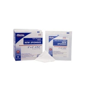 Gauze Dressing, 2" x 2", 4 ply, Sterile