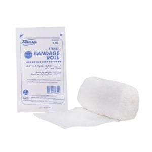 Gauze, Bandage Roll, 4.5in x 4.1yds, 6 Ply, Sterile,
