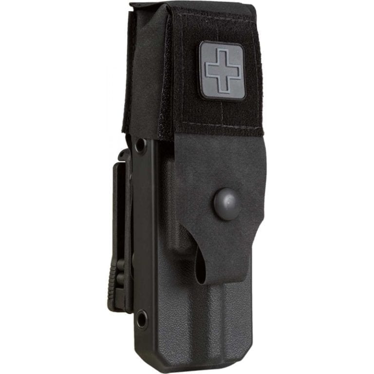 Eleven 10 Rigid TQ Case for C-A-T Tourniquet, Wolf Grey, Belt Attachment