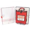 Public Bleeding Control Station, 8 Pack Vacuum Sealed, Clear Polycarbonate Case,