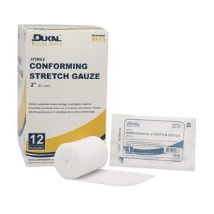 Dukal Conforming Stretch Gauze provides sterile wound protection