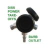 Regulator, 0-25 LPM (2 DISS/1 Barb)
