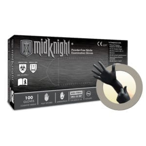 Gloves, MicroFlex MidKnight, Nitrile,