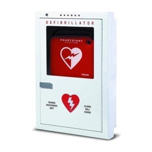 AED Cabinet, Premium Semi-recessed Cabinet for Philips