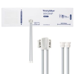 BP Cuff, Welch Allyn FlexiPort, Double Tube, Disposable,