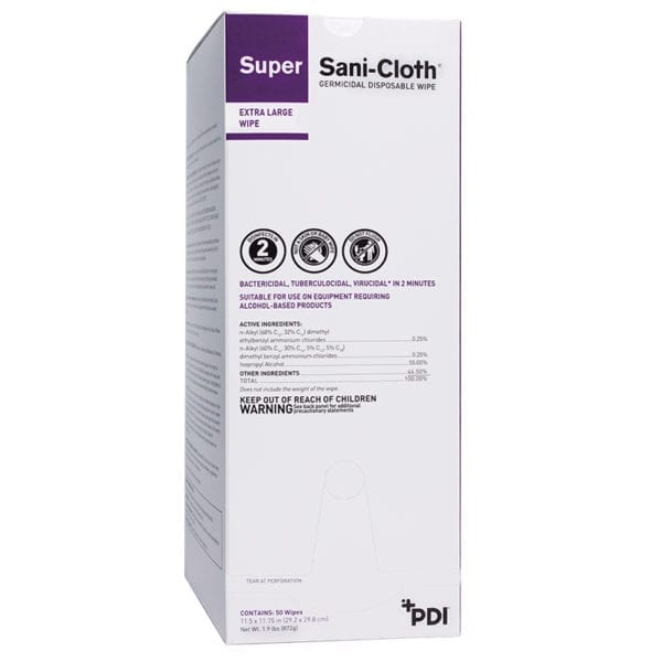 Disinfectant, PDI Super Sani-Cloth Wipes,