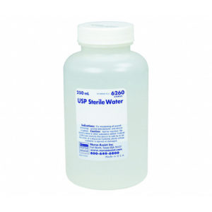 Fluid, Sterile Water Bottle