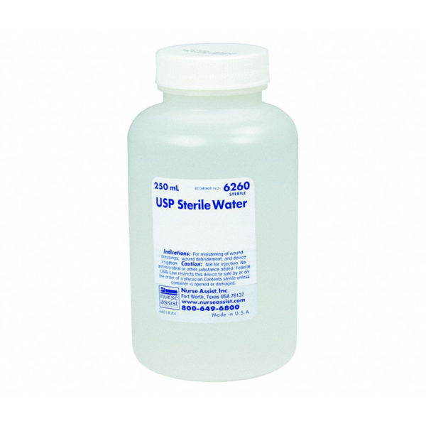 Fluid, Sterile Water Bottle