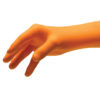 NitriDerm Ultra gloves in orange