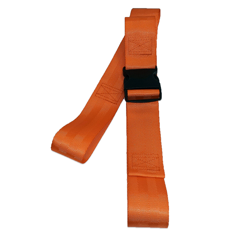 Nylon Webbing Parachute Buckle Straps - Orange - 6 feet- #206