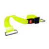 Backboard/Cot Strap, BioThane (Patho-Shield) 5’ 2-piece Auto Buckle with Roller Buckle Ends,