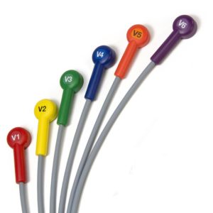 ECG Cable, LifePak 12/15, 12 Lead 6-Wire Precordial (AHA),