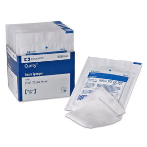 Gauze Dressings, 3" x 3", 12 ply, Sterile