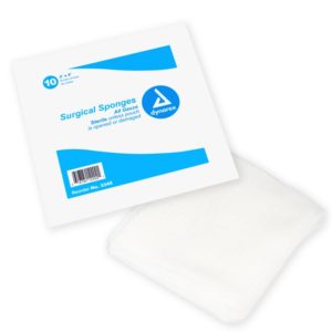 Gauze, Sponge 4" x 4", 12 Ply, Sterile