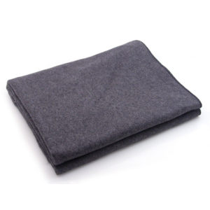 Wool Blanket, 80% Dark Gray