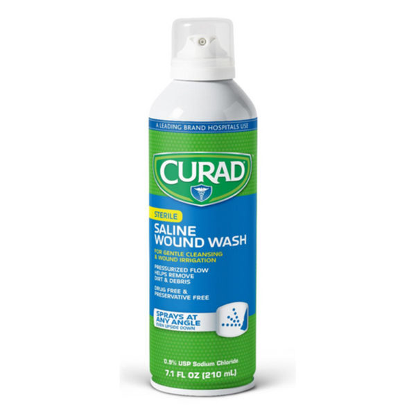 Saline Wound Wash, Spray, Sterile