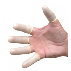 Latex Finger Cots, Non-Powdered,