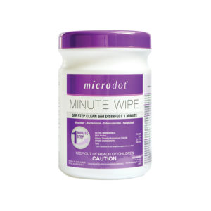 Disinfectant, Microdot Minute Wipes,