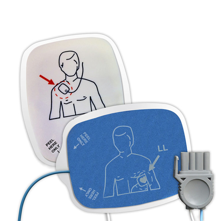 Defibrillator Electrode, PhysioControl Radiolucent Adult/Child, Leads