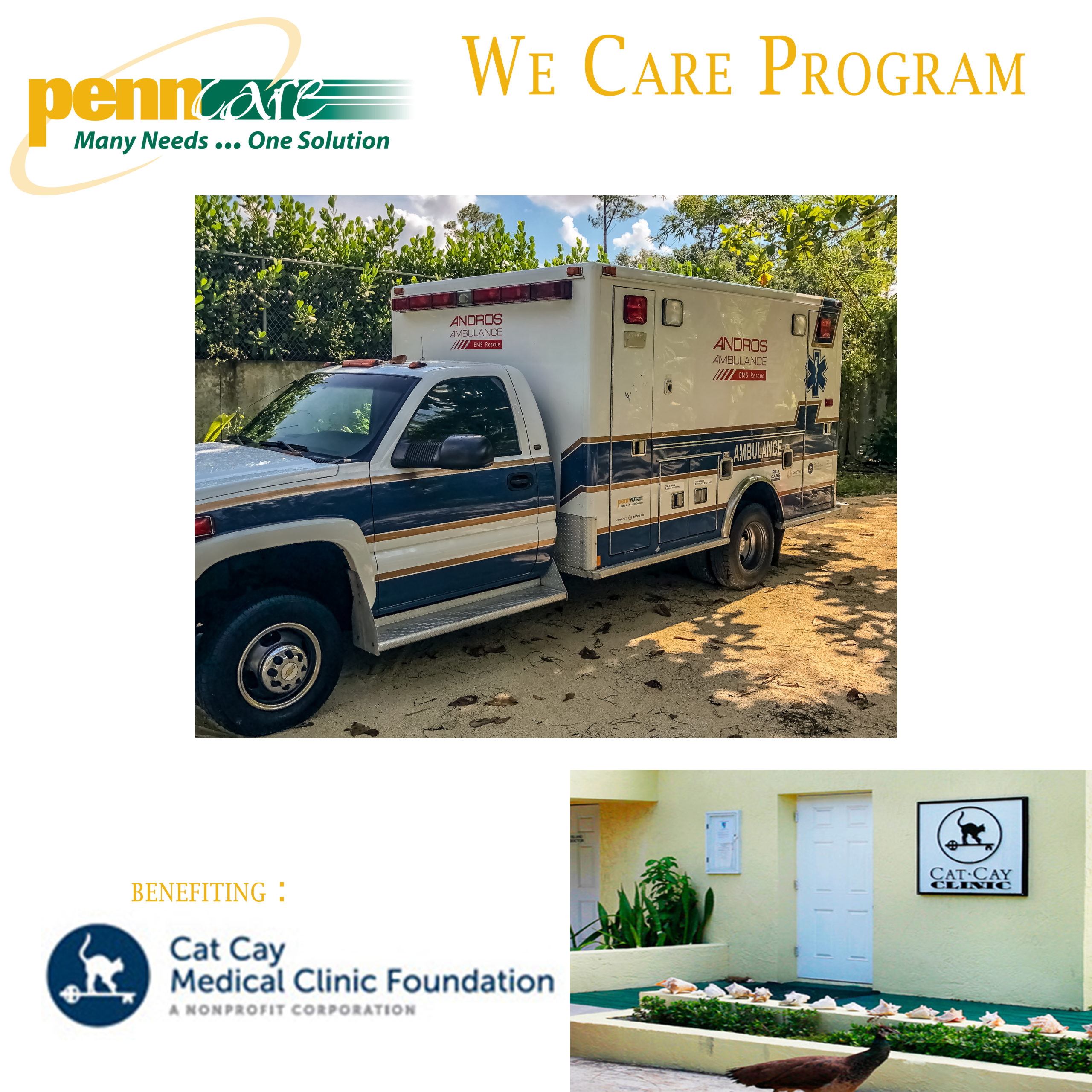 Penn Care We Care Program: Ambulance Donation to the Bahamas We Care CatCayDonation scaled