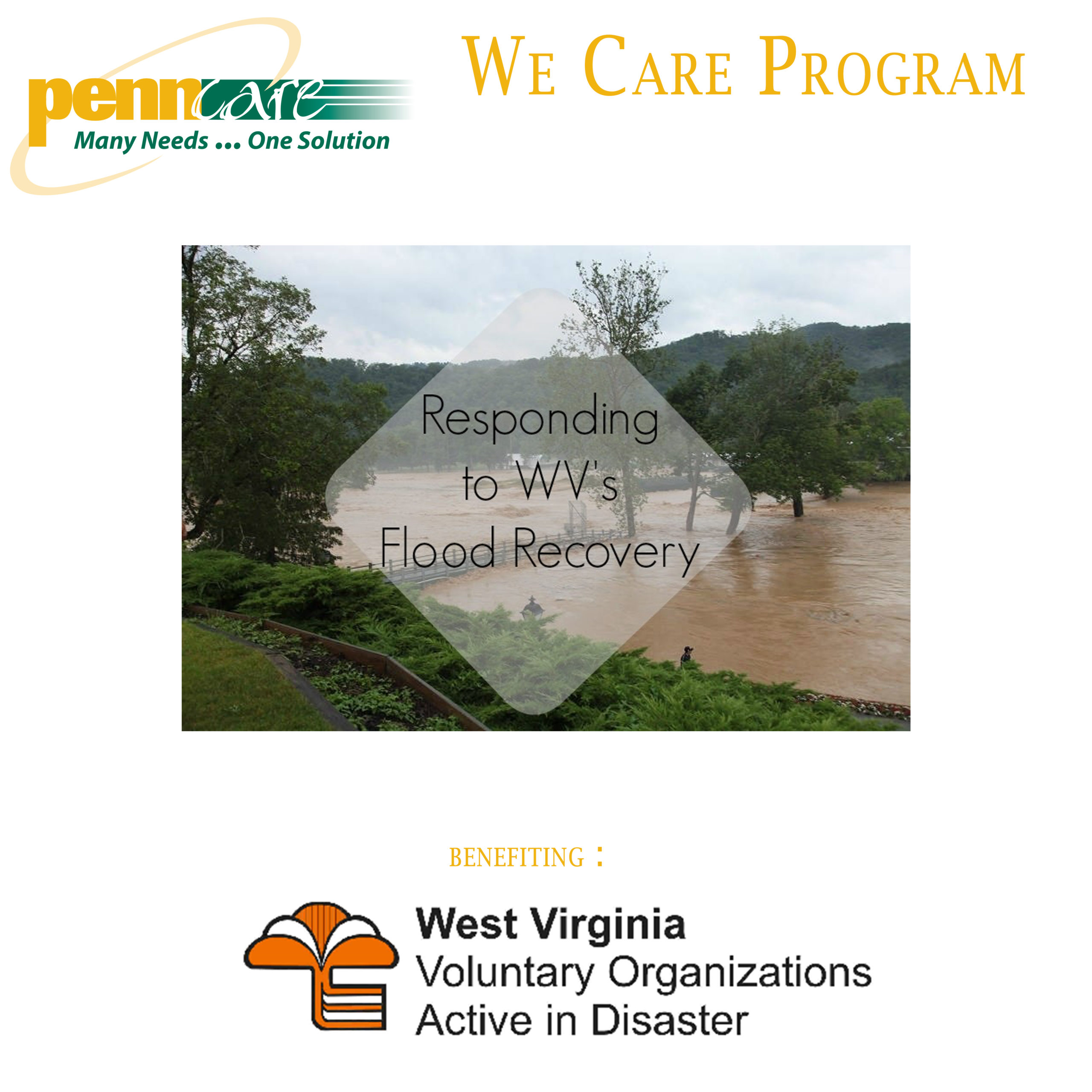 Penn Care We Care Program: WV Day 2018 Facebook Campaign for Flood Relief We Care WVDay2018 scaled 1