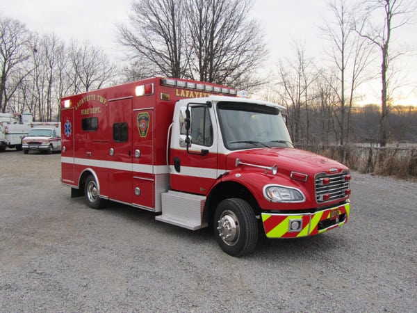 Braun Ambulance Delivered to Lafayette Township braunambulancetoltfd0 1