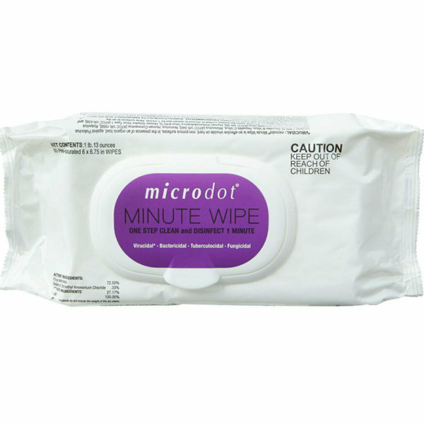 Disinfectant, Microdot Minute Wipes,