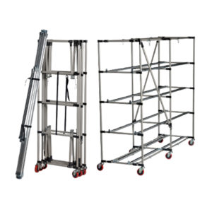 Heavy duty collapsible cadaver storage rack made for Mopec MERC Systems