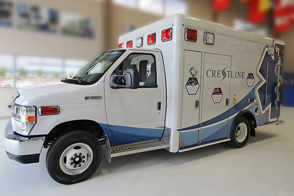 Crestline CCL 150 Type III Ambulance from Penn Care provides safety and dependability.