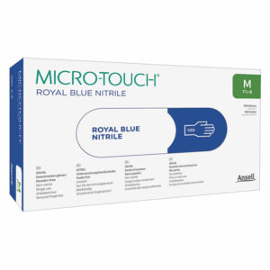 (DISCONTINUED) Gloves, MicroFlex Micro-Touch Royal Blue Nitrile,