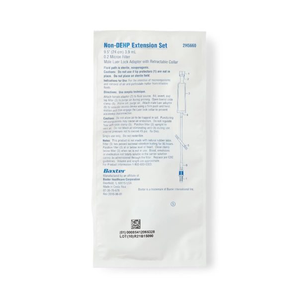 IV Tubing, Extension Set, Baxter with Micron Filter Penn Care, Inc.
