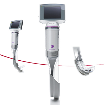 King Vision Video Laryngoscope and its accessories.