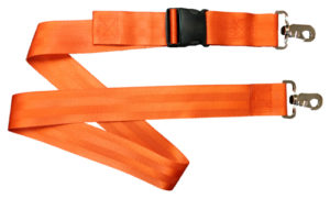 Backboard Strap, 2-Piece Speed-Clip Plastic Slide Buckle 5’ Nylon