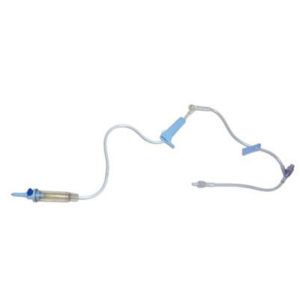 IV Tubing, 2 Site Needleless, 1 Luer Lock, 1 Split-Septum, 92", 10 Drop