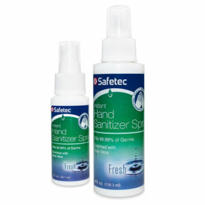 Disinfectant, Safetec Spray Hand Sanitizer,