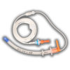 Nasopharyngeal Airway, Pulmodyne, Naso-Flo, Adjustable, with O2 Port, Respiratory Indicator, Filter, Orange Connector, Soft Tip and 15mm Connector,