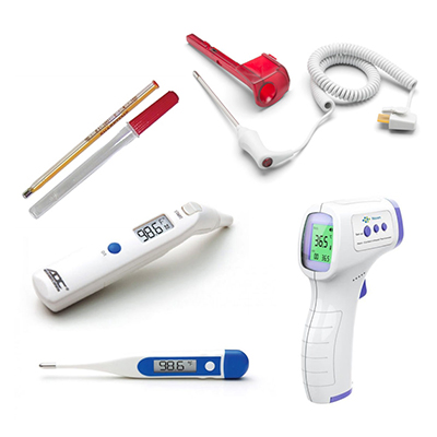 Various different types of thermometers.