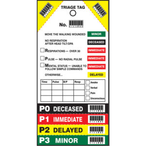 Triage Tag, 8" x 4",