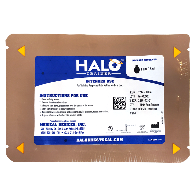 Chest Seal Trainer, HALO Seal, Penn Care, Inc.