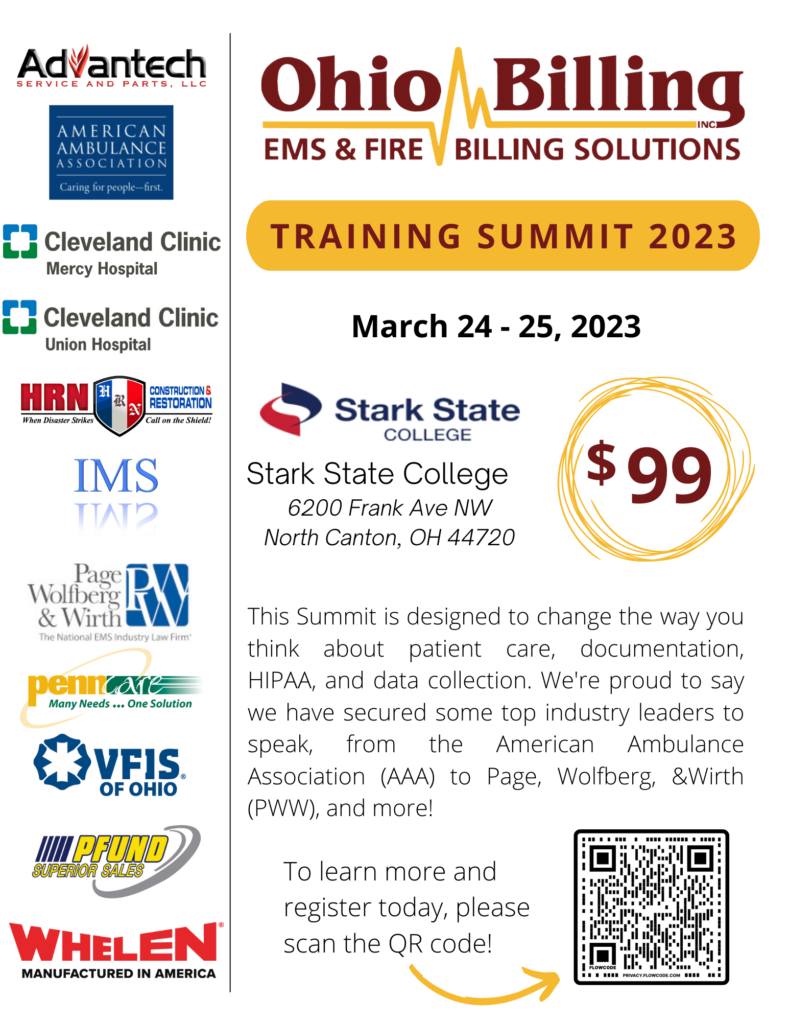 Ohio billing training summit 2023 penn care inc 