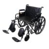 Wheelchair, Dynarex Bari+Max, Tool Free Adjustable and Detachable Arms,