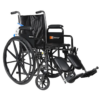 Wheelchair, Dynarex, DynaRide Series 2, with Elevating Leg Rest and Detachable Arms,