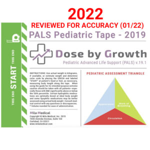 Pediatric Dosing Tape, Dose by Growth PALS Pediatric Emergency Tape,