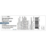 Norpine Inj Norepinephrine Bitartrate Injection, 1mg/mL Single Dose Vial 4mL ...