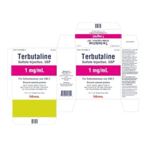 Terbutaline Sulfate Injection 1mg/ml 1mL,