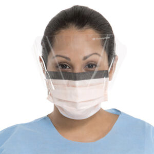 Mask, Fluidshield with Earloops, Wraparound Visor